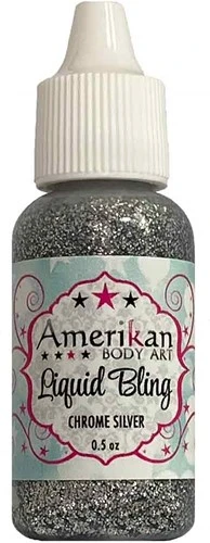 Amerikan Body Art Liquid Bling Chrome Silver