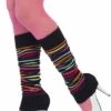 Beenwarmers Multi Colour Zwart -Speciale Effecten Make-Upwinkel beenwarmers multi colour zwart