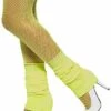 Beenwarmers Neon Geel -Speciale Effecten Make-Upwinkel beenwarmers neon geel