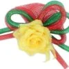 Broche Bloem Rood Geel Groen 2 Broche Bloem Rood Geel Groen -Speciale Effecten Make-Upwinkel broche bloem rood geel groen