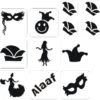 Carnaval Glittertattoo Sjablonenset 1 Carnaval Glittertattoo Sjablonenset -Speciale Effecten Make-Upwinkel carnaval glittertattoo sjablonenset