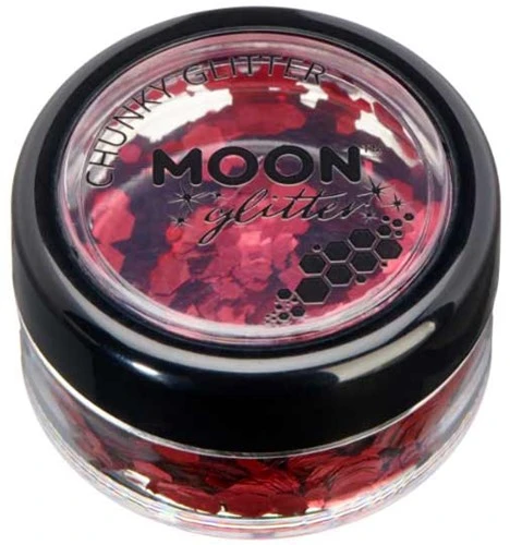 Chunky Glitter Classic Rood 3 Chunky Glitter Classic Rood