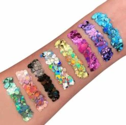 Chunky Glitter Gel Holographic Goud 7 Chunky Glitter Gel Holographic Goud -Speciale Effecten Make-Upwinkel chunky glitter gel holographic goud 3