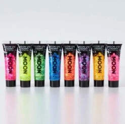 Chunky Glitter Gel Neon Geel 6 Chunky Glitter Gel Neon Geel -Speciale Effecten Make-Upwinkel chunky glitter gel neon geel 2