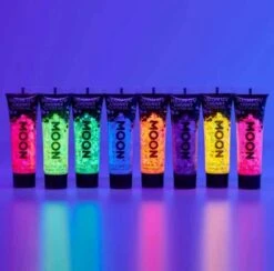 Chunky Glitter Gel Neon Paars -Speciale Effecten Make-Upwinkel chunky glitter gel neon paars 3