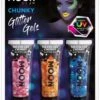Chunky Glitter Gels Neon Roze Oranje Blauw -Speciale Effecten Make-Upwinkel chunky glitter gels neon roze oranje blauw