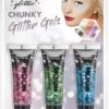 Chunky Glitter Gels Roze Groen Blauw 1 Chunky Glitter Gels Roze Groen Blauw -Speciale Effecten Make-Upwinkel chunky glitter gels roze groen blauw