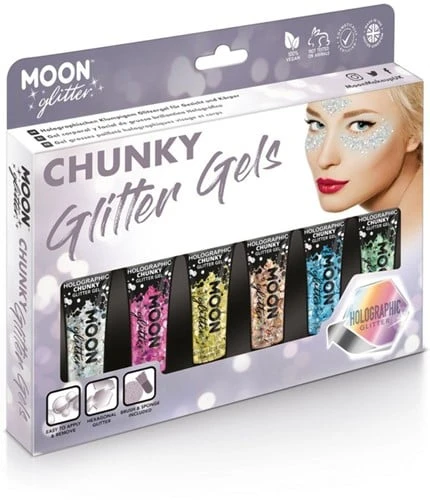 Chunky Glitter Gels Voordeelset 3 Chunky Glitter Gels Voordeelset
