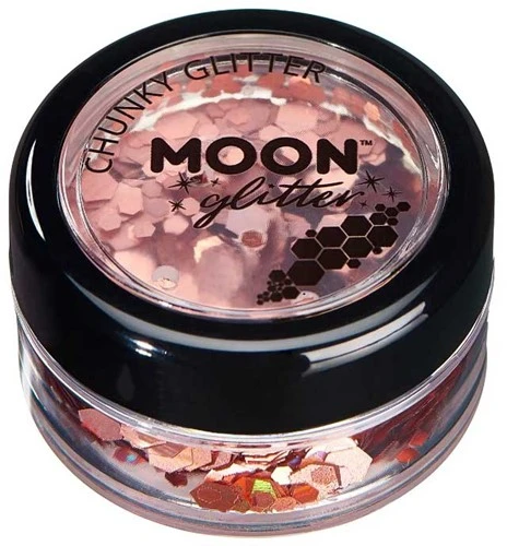 Chunky Glitter Holographic Rose Goud 3 Chunky Glitter Holographic Rose Goud