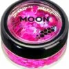Chunky Glitter Neon UV Magenta 1 Chunky Glitter Neon UV Magenta -Speciale Effecten Make-Upwinkel chunky glitter neon uv magenta