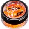 Chunky Glitter Neon UV Oranje -Speciale Effecten Make-Upwinkel chunky glitter neon uv oranje