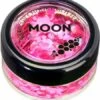 Chunky Glitter Neon UV Rose 1 Chunky Glitter Neon UV Rose -Speciale Effecten Make-Upwinkel chunky glitter neon uv rose