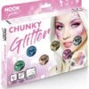Chunky Glitter Set Met Losse Gel 2 Chunky Glitter Set Met Losse Gel -Speciale Effecten Make-Upwinkel chunky glitter set met losse gel