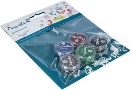 Superstar Cool Glitter Tattoo Glitter Set 4 Superstar Cool Glitter Tattoo Glitter Set - Afbeelding 2