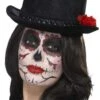 Day Of The Death Hoed Unisex Zwart -Speciale Effecten Make-Upwinkel day of the death hoed unisex zwart
