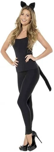 Diadeem Cat Zwart Met Staart