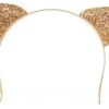 Diadeem Kattenoortjes Glittergoud -Speciale Effecten Make-Upwinkel diadeem kattenoortjes glittergoud