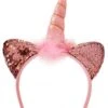 Diadeem Unicorn Glitter Roze 1 Diadeem Unicorn Glitter Roze -Speciale Effecten Make-Upwinkel diadeem unicorn glitter roze