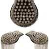 Epauletten Met Spikes Zilver -Speciale Effecten Make-Upwinkel epauletten met spikes zilver
