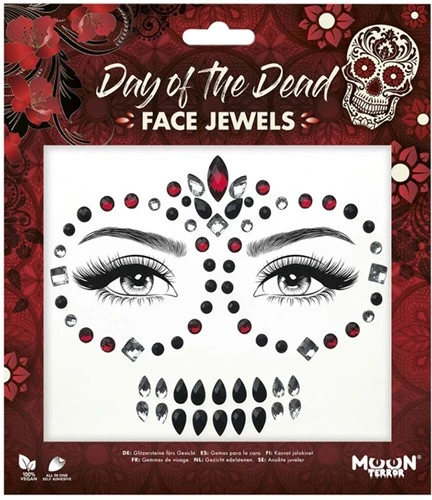 Face Jewels Day Of The Dead 3 Face Jewels Day Of The Dead