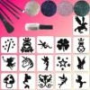 Fantasie Glittertattoo Set -Speciale Effecten Make-Upwinkel fantasie glittertattoo set