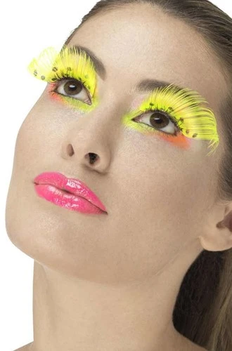 Fever Wimpers Neon Geel Met Stippen 3 Fever Wimpers Neon Geel Met Stippen