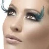 Fever Wimpers Zwart Met Groene Veren 2 Fever Wimpers Zwart Met Groene Veren -Speciale Effecten Make-Upwinkel fever wimpers zwart met groene veren
