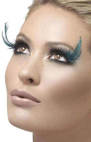 Fever Wimpers Zwart Met Groene Veren 3 Fever Wimpers Zwart Met Groene Veren