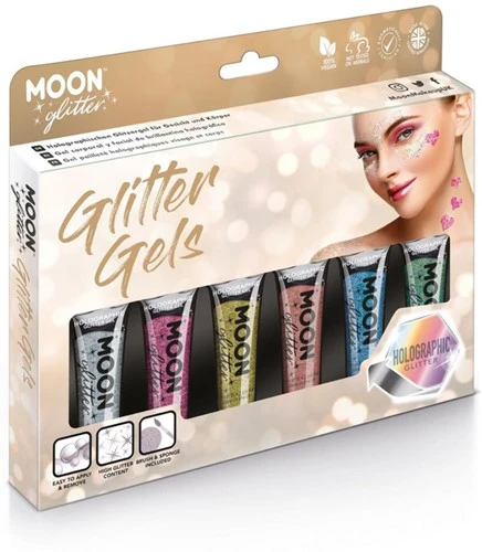 Fine Glitter Gels Holographic Voordeelset 3 Fine Glitter Gels Holographic Voordeelset