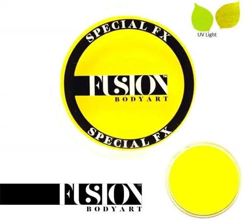 Fusion FX Paint UV Neon Yellow 32 Gram 4 Fusion FX Paint UV Neon Yellow 32 Gram - Afbeelding 2
