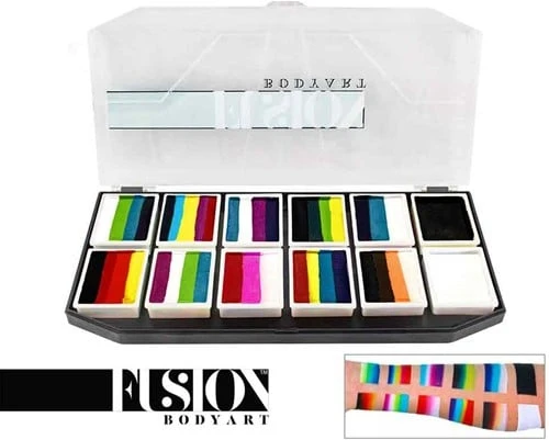 Fusion Schmink Palette Rainbow Explosion 4 Fusion Schmink Palette Rainbow Explosion - Afbeelding 2