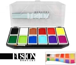 Fusion Schmink Sampler Palette -Speciale Effecten Make-Upwinkel fusion schmink sampler palette 2