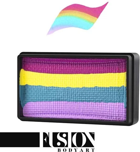 Fusion Splitcake Schmink Spring Rainbow 30 Gram 4 Fusion Splitcake Schmink Spring Rainbow 30 Gram - Afbeelding 2