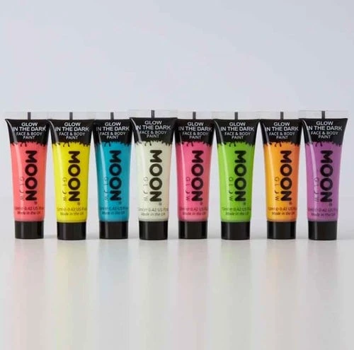 Glow In The Dark Face En Body Paint Paars 4 Glow In The Dark Face En Body Paint Paars - Afbeelding 2