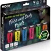 Glow In The Dark Face En Body Paint Voordeelpakket -Speciale Effecten Make-Upwinkel glow in the dark face en body paint voordeelpakket