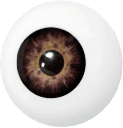 Grimas Kunststof Oog Bruin