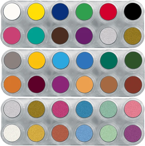 Grimas Water Make-up Pure Palet 36 Kleuren 4 Grimas Water Make-up Pure Palet 36 Kleuren - Afbeelding 2