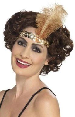 Haarband Flapper Charleston Goud