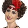 Haarband Flapper Charleston Rood