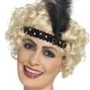 Haarband Flapper Charleston Zwart -Speciale Effecten Make-Upwinkel haarband flapper charleston zwart
