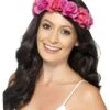Haarband Floral Roze Bloemen 1 Haarband Floral Roze Bloemen -Speciale Effecten Make-Upwinkel haarband floral roze bloemen