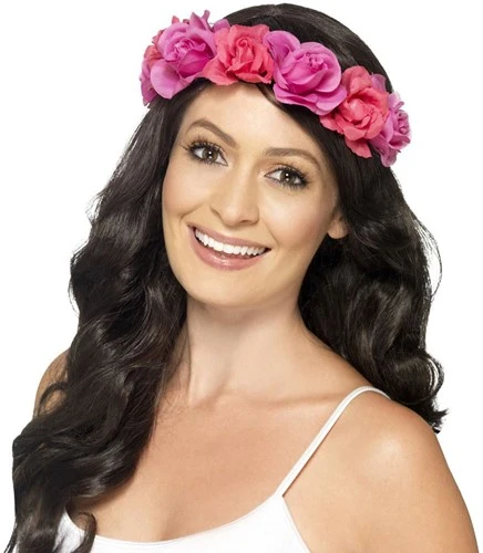 Haarband Floral Roze Bloemen 3 Haarband Floral Roze Bloemen