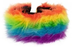 Haarband Pluche Regenboog