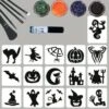Halloween Glittertattoo Set 1 Halloween Glittertattoo Set -Speciale Effecten Make-Upwinkel halloween glittertattoo set
