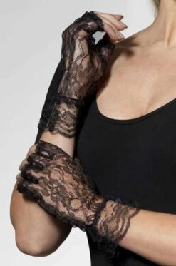 FEVER Handschoenen Kant Kort Zwart