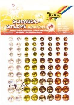 FOLIA Holografische Sier Stenen Sparkling Yellow