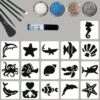 In De Zee Glittertattoo Set -Speciale Effecten Make-Upwinkel in de zee glittertattoo set