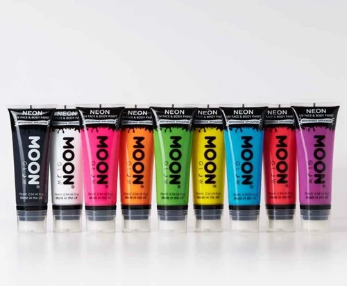 Intense Neon Face And Body Paint Groen 75ml 4 Intense Neon Face And Body Paint Groen 75ml - Afbeelding 2