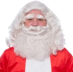 Kerstman Baardstel En Pruik Deluxe