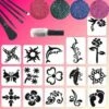 Lady Glittertattoo Set -Speciale Effecten Make-Upwinkel lady glittertattoo set